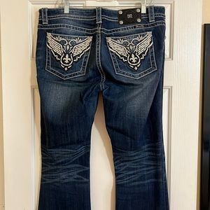 Miss Me Mid Rose Boot Cut Jeans